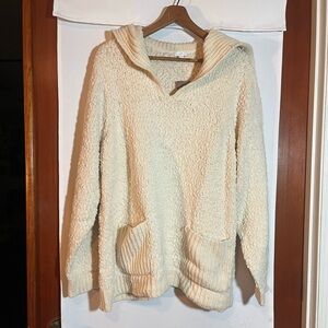 NWT J Jill Soft Fuzzy Pull Over Long Sweater